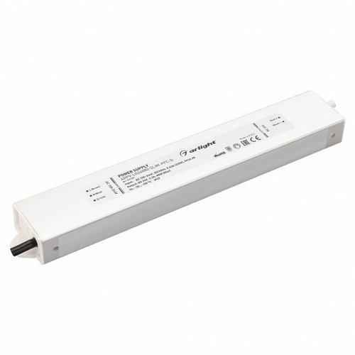 Блок питания для светодиодной ленты Arlight 24В ARPV-LG24080-SLIM-PFC-D 3,3А 80Вт IP67 фото Блок питания для светодиодной ленты Arlight 24В ARPV-LG24080-SLIM-PFC-D 3,3А 80Вт IP67 картинка